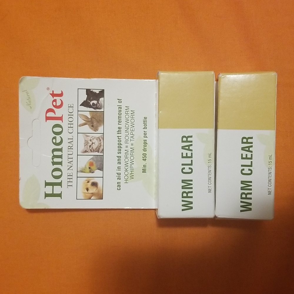 HomeoPet WRM Clear 2 packs